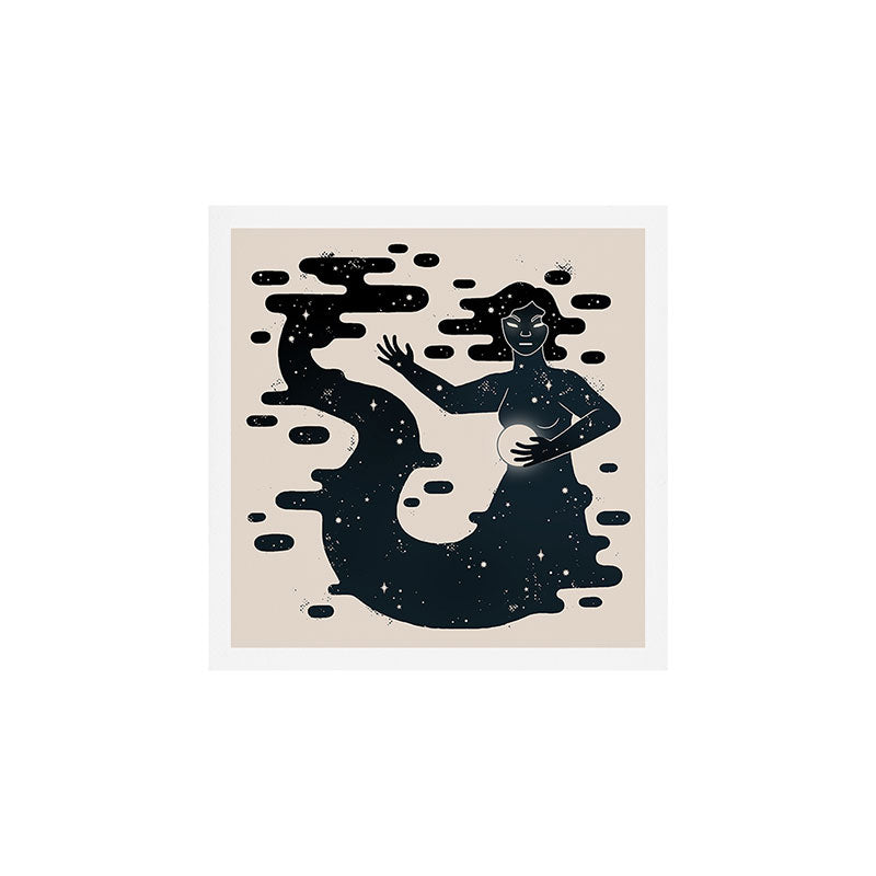 Space Mermaid Art Print Gallery Image 1