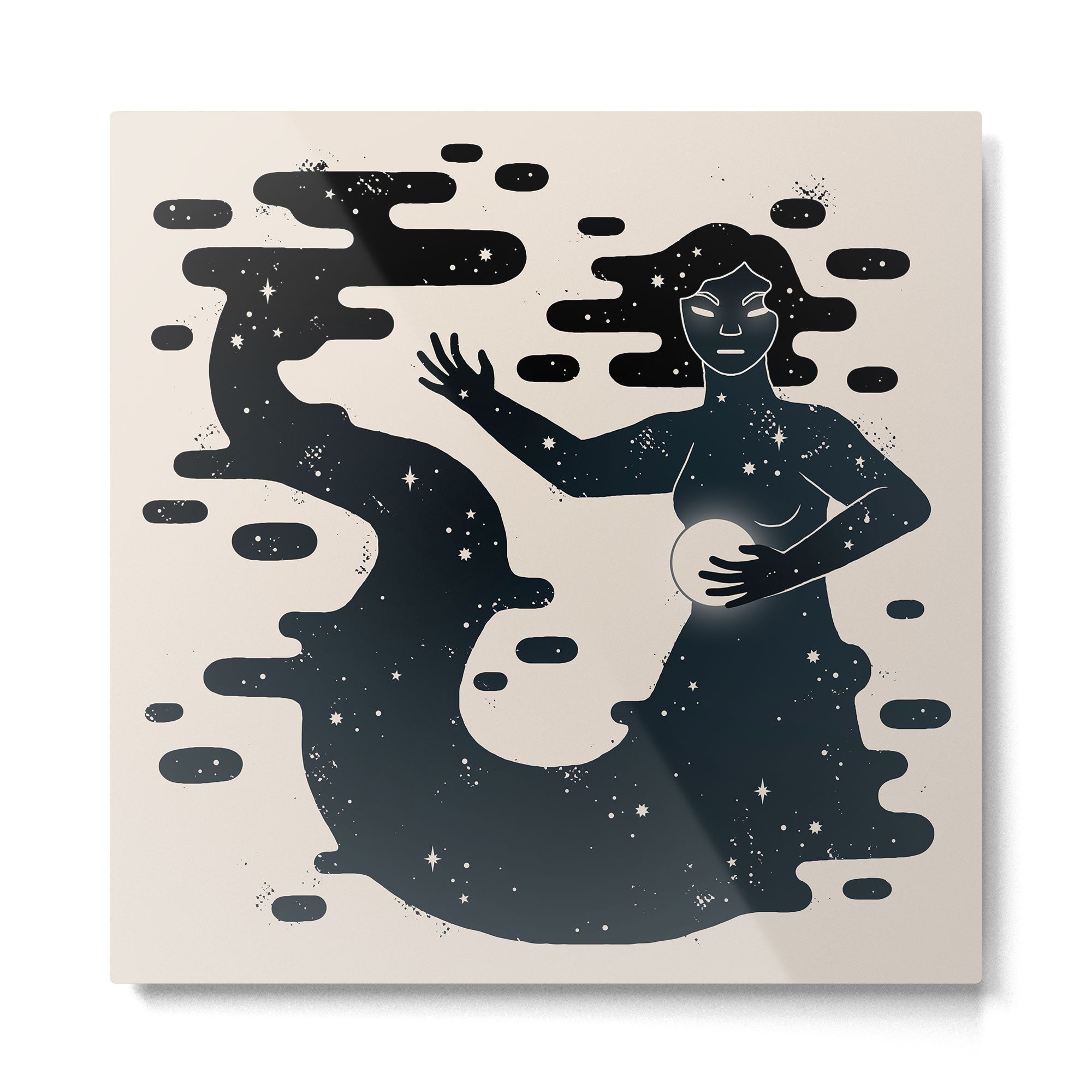 Space Mermaid Metal Print Gallery Image 2