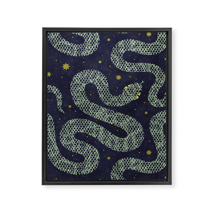 Space Serpent Framed Canvas Print Gallery Image 1