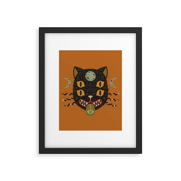 Spooky Cat Framed Art Print Gallery Image 1