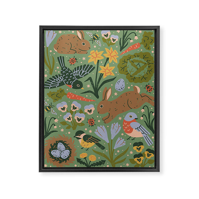 Springtime Framed Canvas Print Gallery Image 1