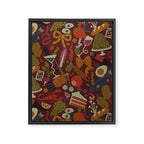 Surreal Dinner Party Framed Canvas Print Gallery Image 6