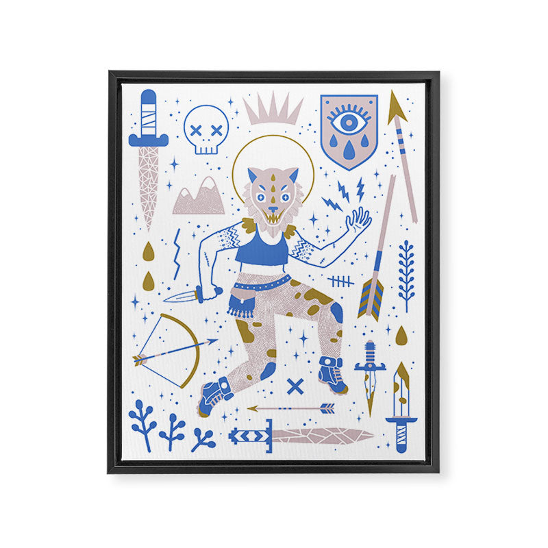 The Warrior Framed Canvas Print Gallery Image 6