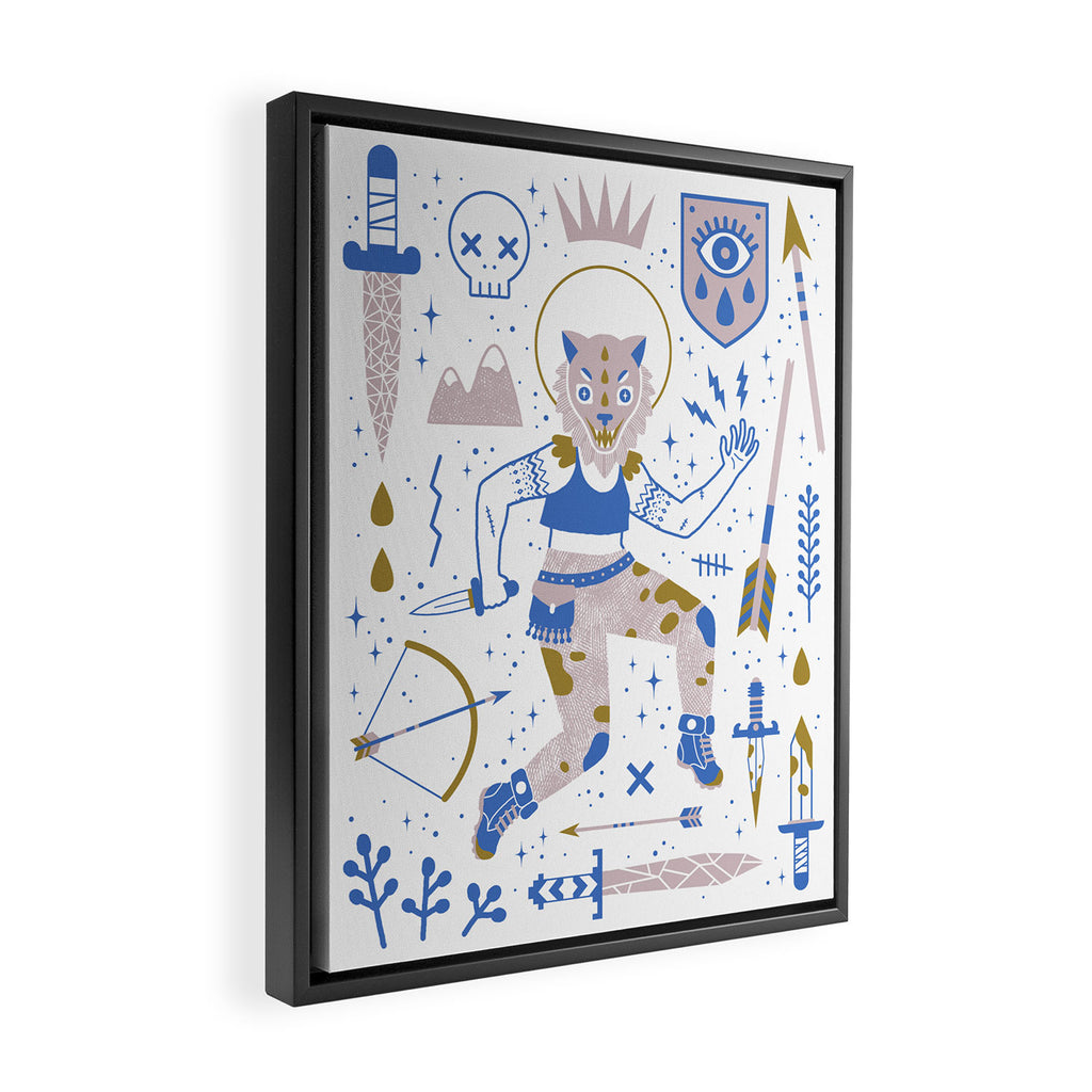 The Warrior Framed Canvas Print Gallery Image 2