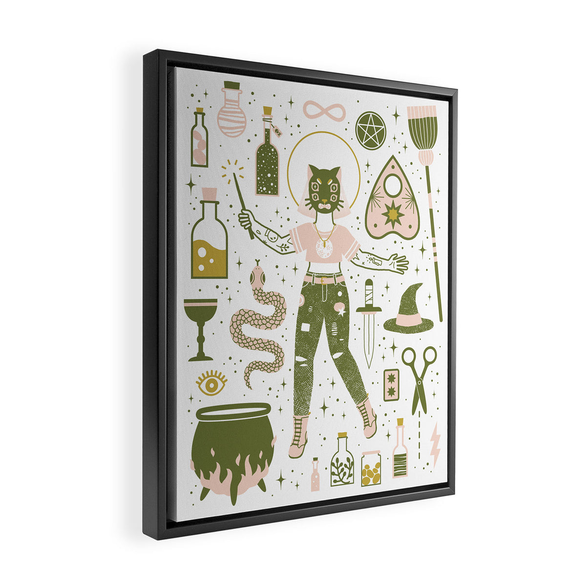 The Witch Framed Canvas Print Gallery Image 2