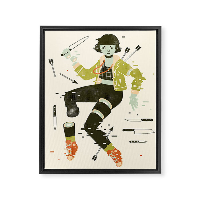 To Pieces Framed Canvas Print Gallery Image 1