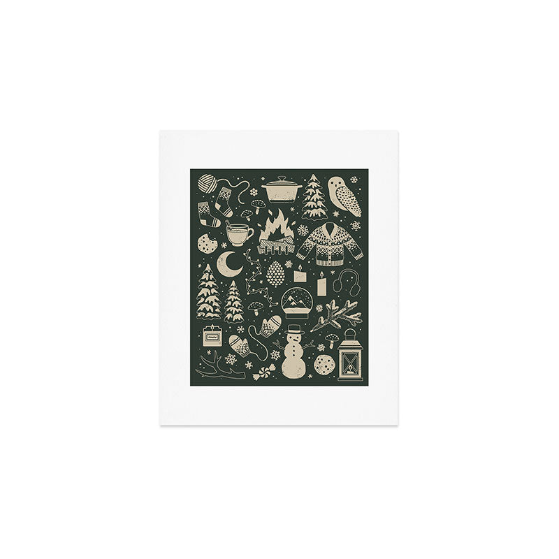 Winter Nights: Forest Art Print Gallery Image 1