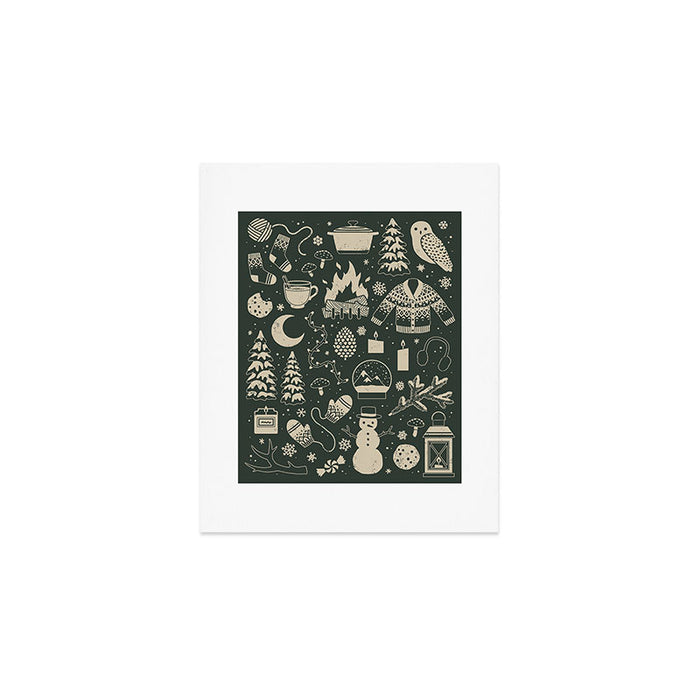 Winter Nights: Forest Art Print Gallery Image 1