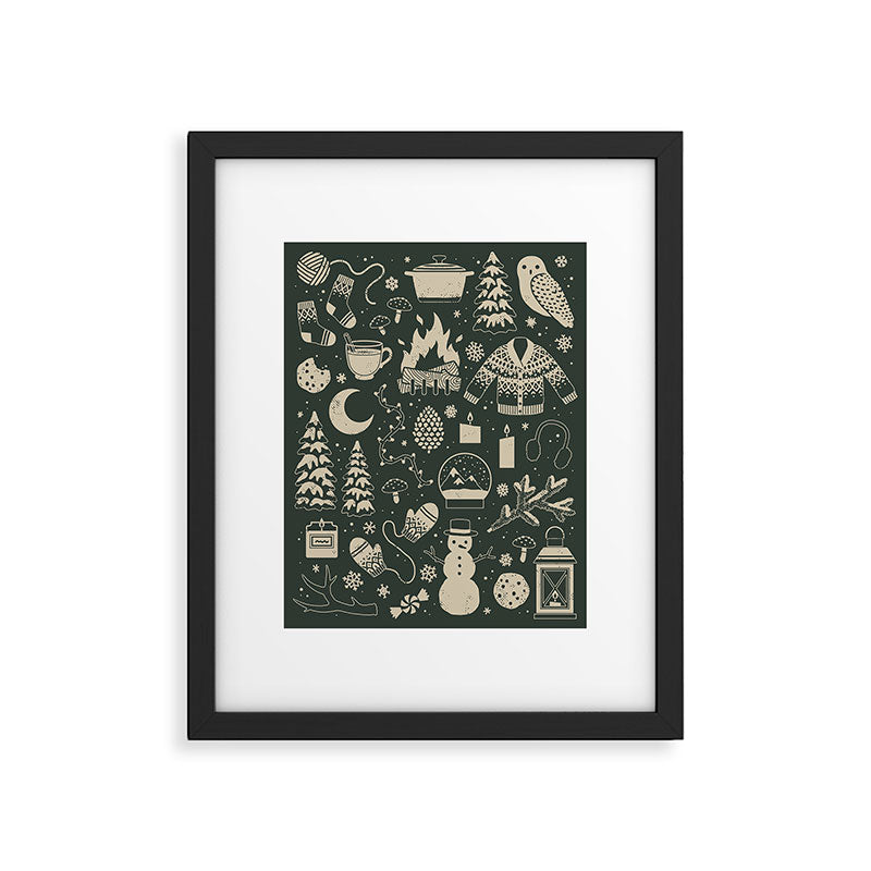 Winter Nights: Forest Framed Art Print Gallery Image 5