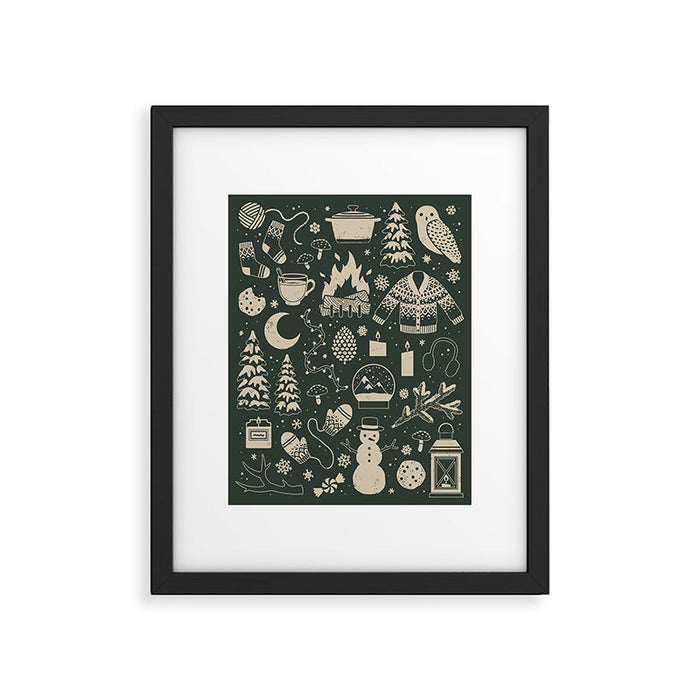 Winter Nights: Forest Framed Art Print Gallery Image 1