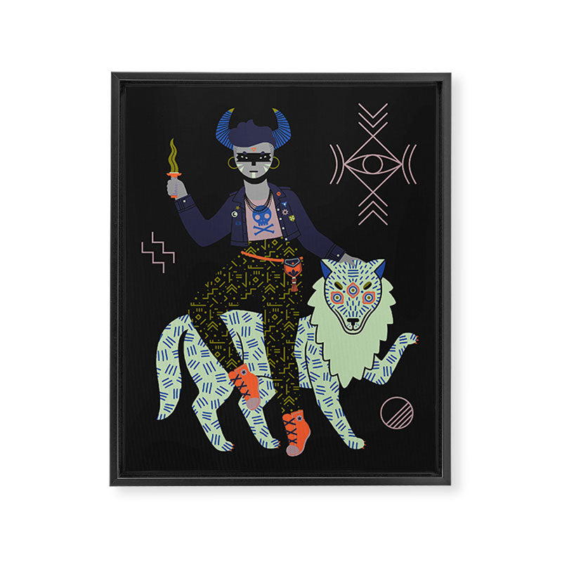Witch Series: Demon Framed Canvas Print Gallery Image 6