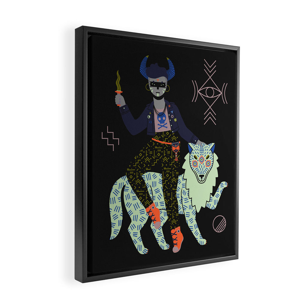 Witch Series: Demon Framed Canvas Print Gallery Image 2