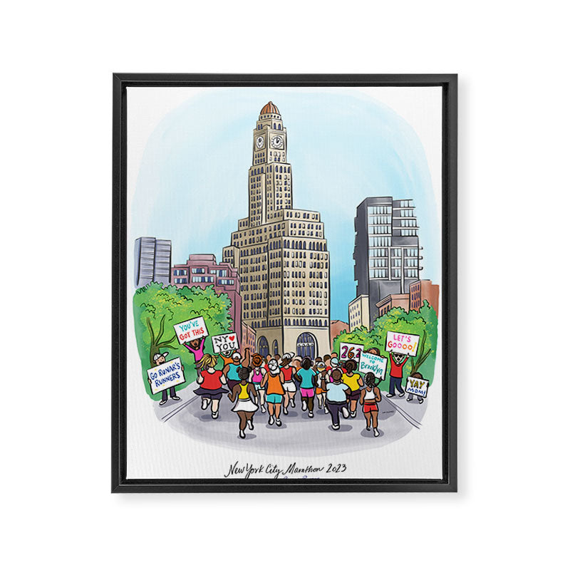 NYCM 2023: Runar's Runners Framed Canvas Print