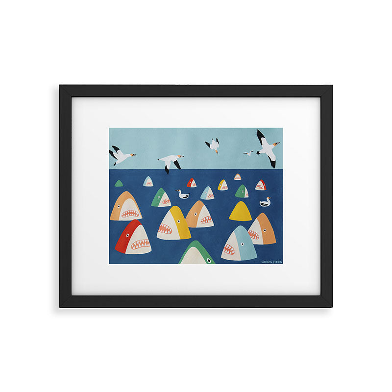 Shark Park Framed Art Print Gallery Image 5