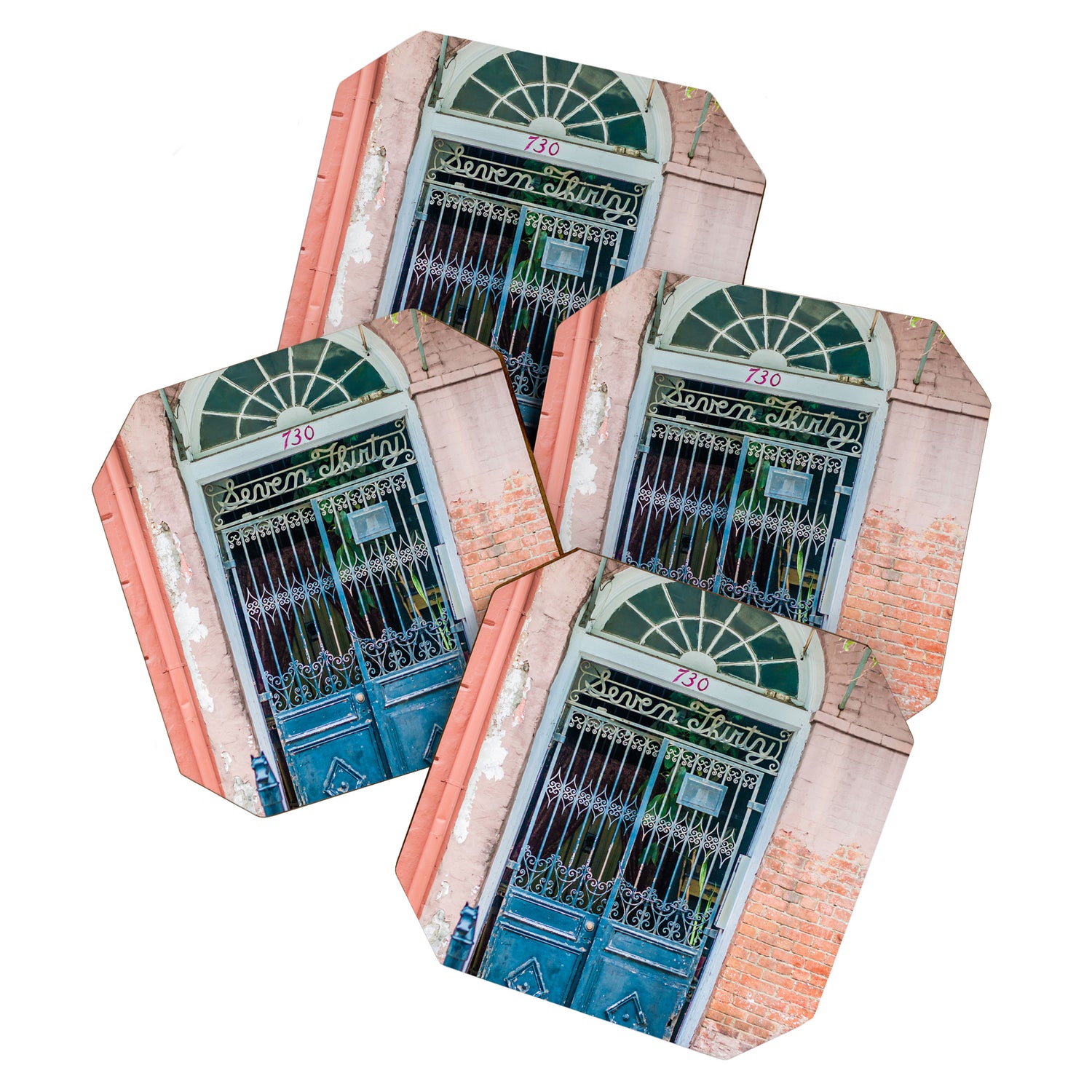 French Quarter Door New Orleans Coaster Gallery Image 1