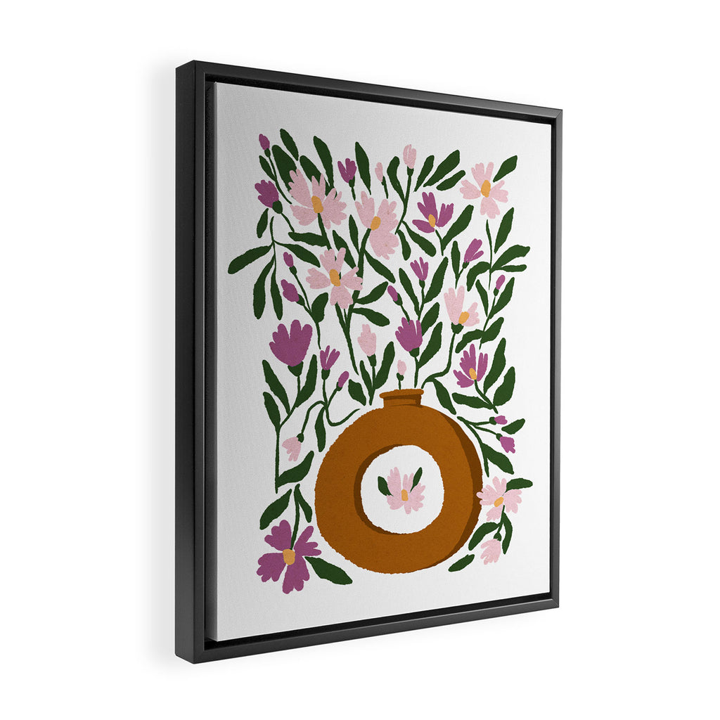 A Vase Full of Spring Framed Canvas Print Gallery Image 2