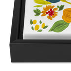 Artsy colorful wildflowers Framed Canvas Print Gallery Image 3