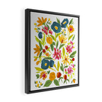 Artsy colorful wildflowers Framed Canvas Print Gallery Image 2