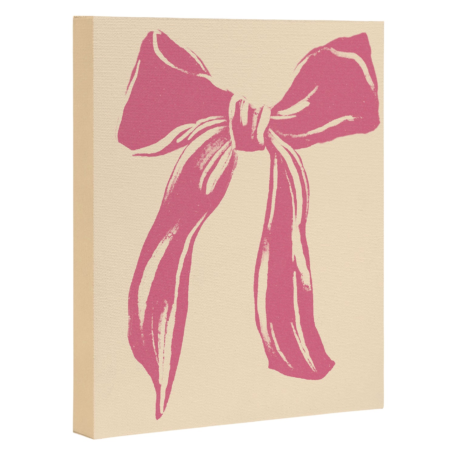 Big Pink Ribbon Canvas Print Gallery Image 3