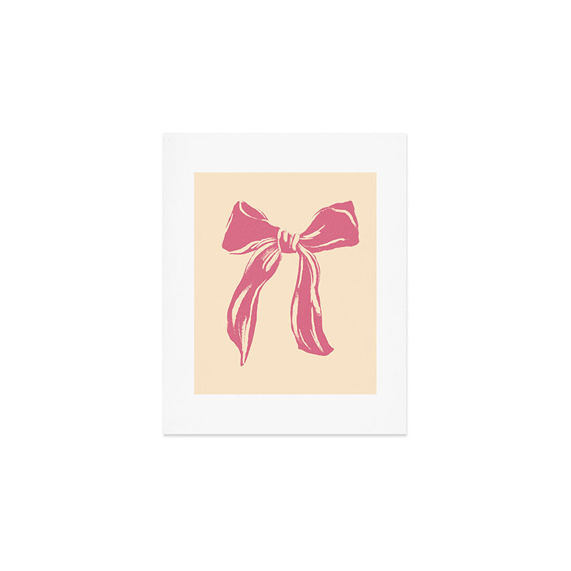 Big Pink Ribbon Art Print Gallery Image 1