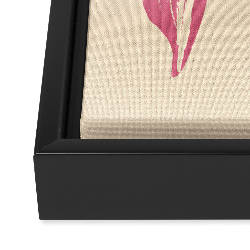 Big Pink Ribbon Framed Canvas Print Gallery Image 3