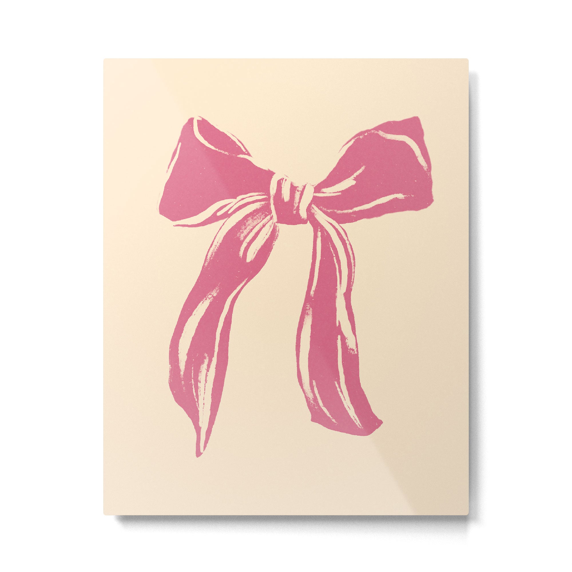Big Pink Ribbon Metal Print Gallery Image 4