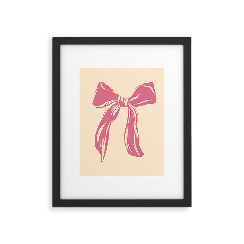 Big Pink Ribbon Framed Art Print Gallery Image 5