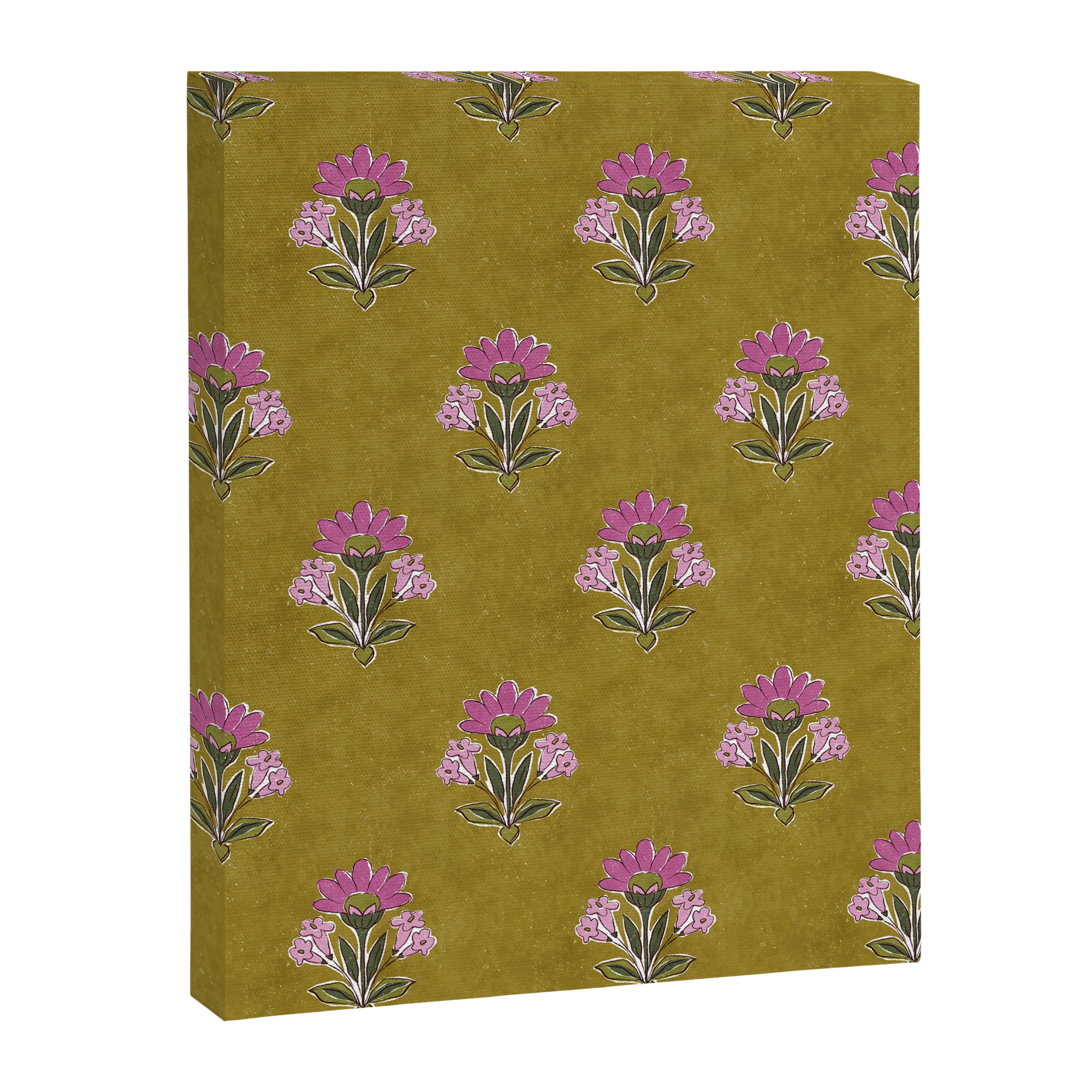 Block pink floral  Canvas Print Gallery Image 8