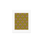 Block pink floral  Art Print Gallery Image 1