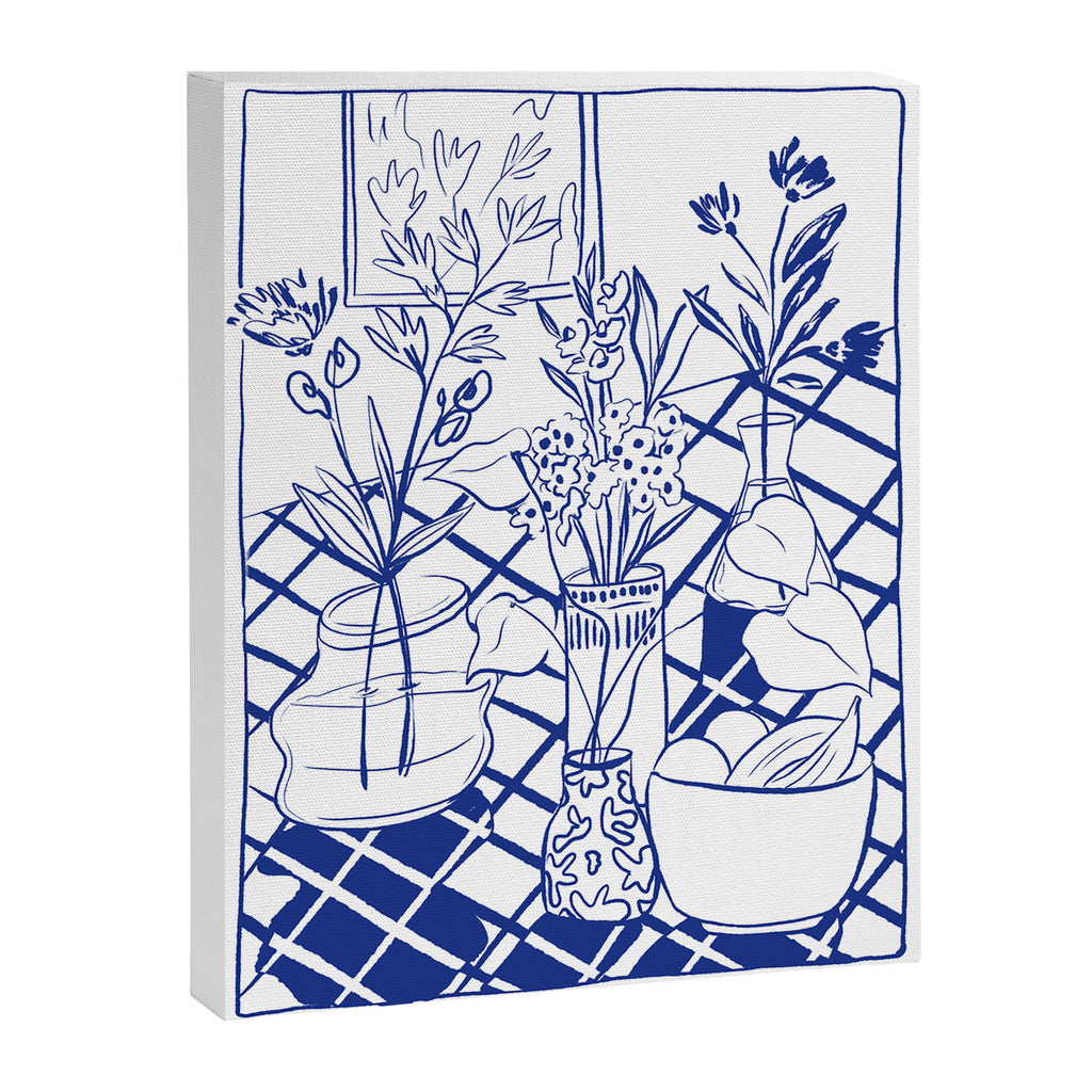 Blue line vases Canvas Print Gallery Image 6
