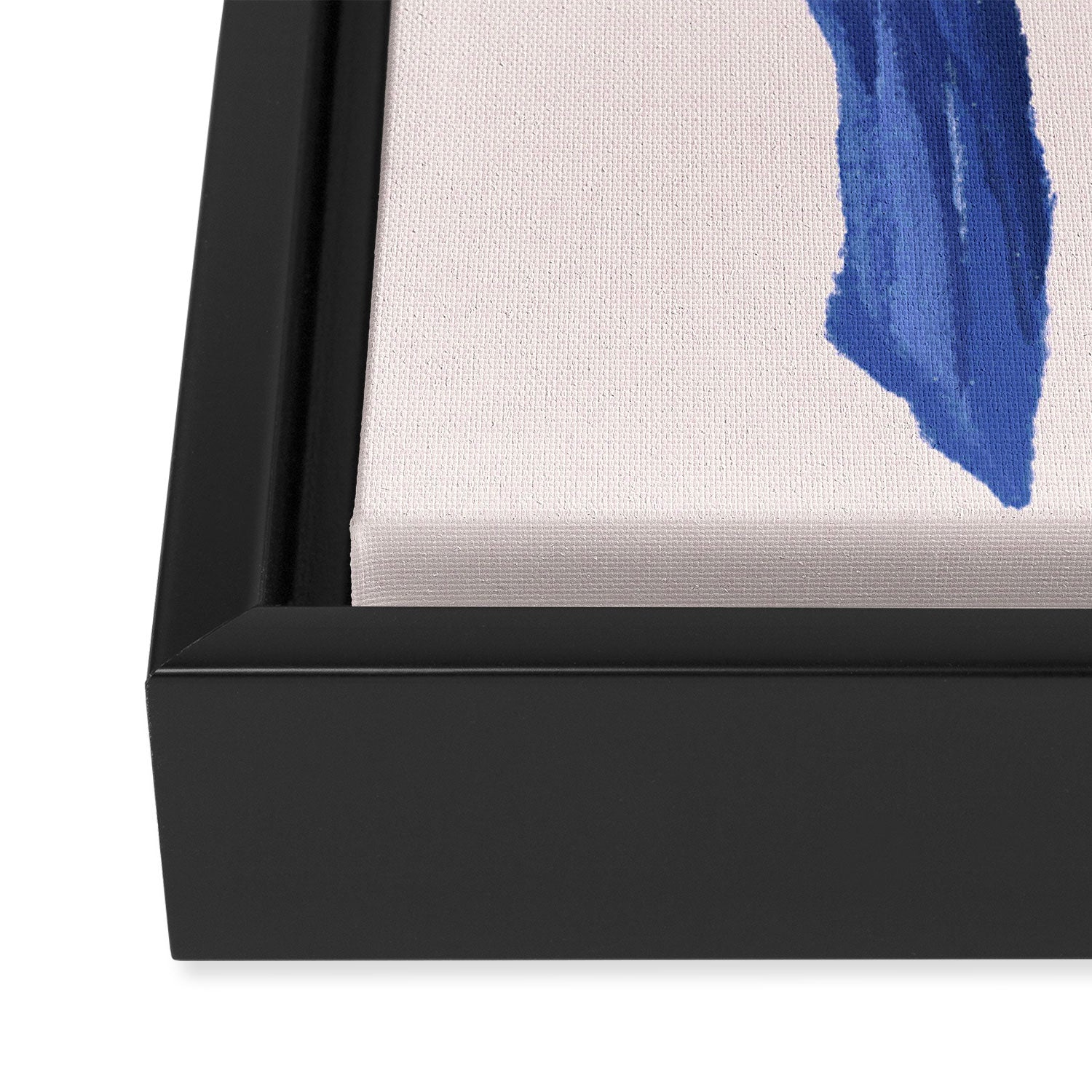 Blue realistic bow  Framed Canvas Print Gallery Image 3