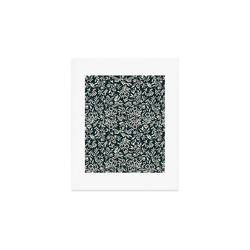 Bold Folk floral pattern Art Print Gallery Image 1