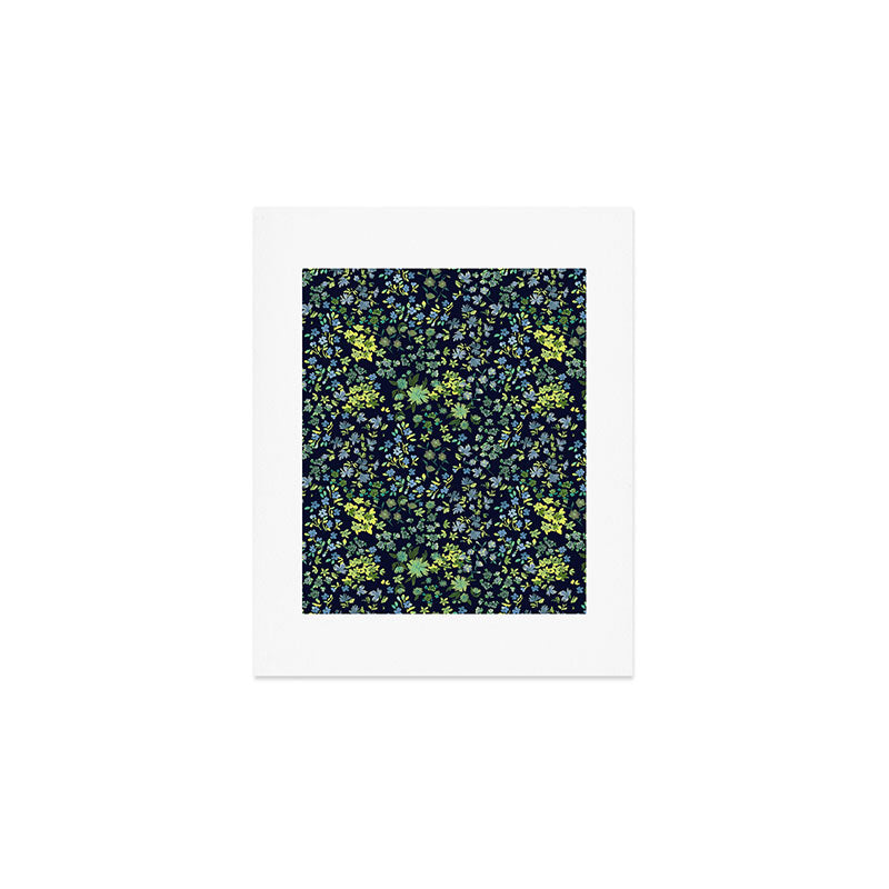 Botanical Night Bloom Art Print Gallery Image 1