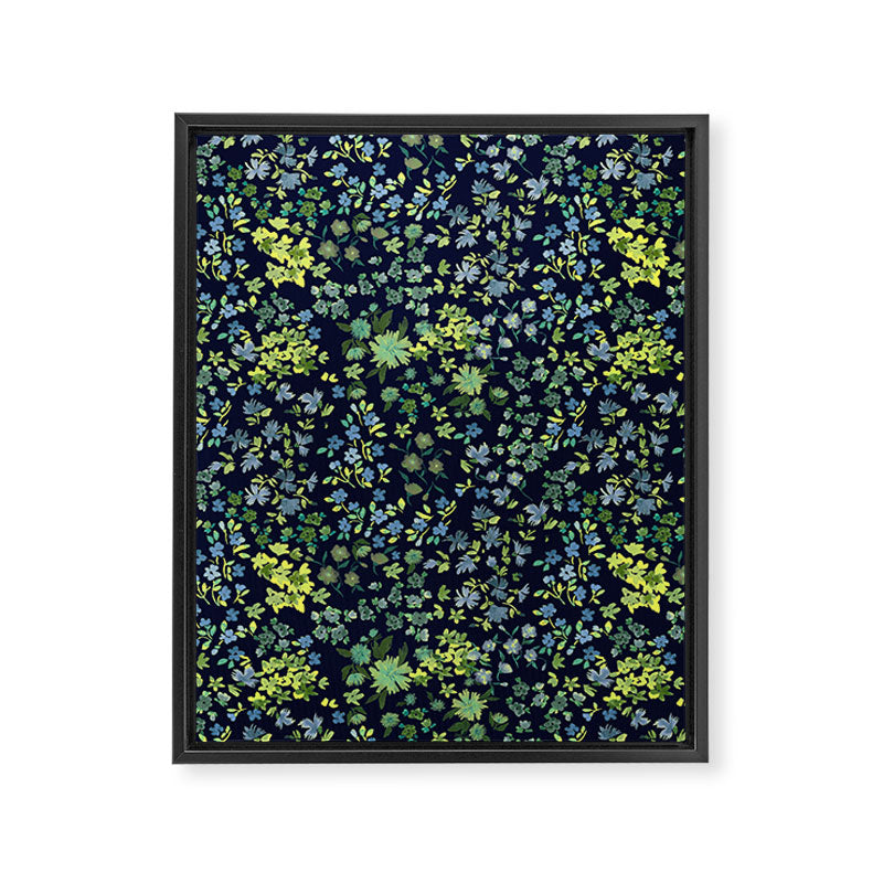 Botanical Night Bloom Framed Canvas Print Gallery Image 6