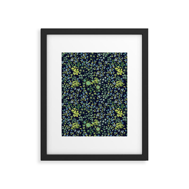 Botanical Night Bloom Framed Art Print Gallery Image 5