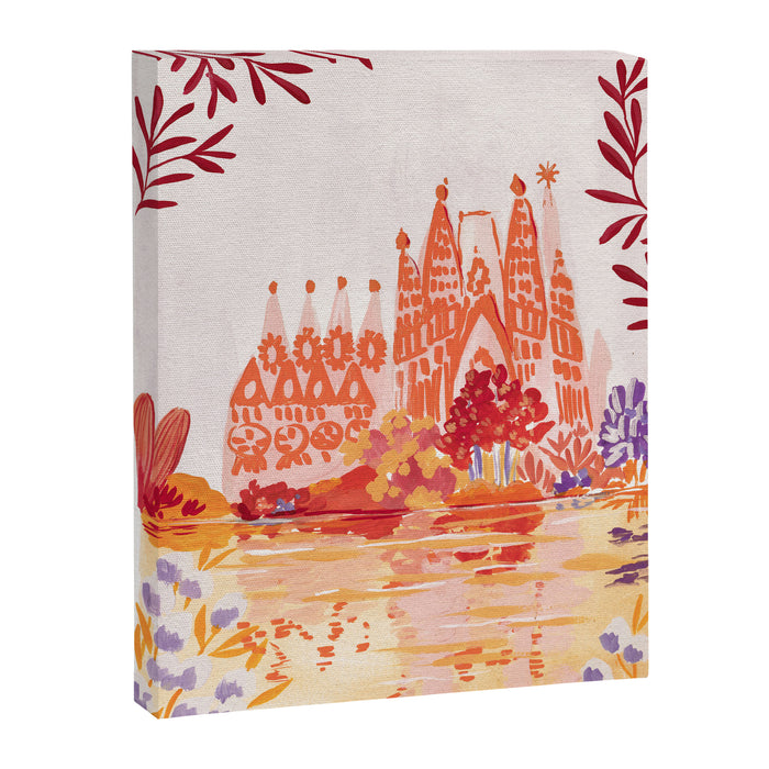 Botanical Sagrada Familia Canvas Print Gallery Image 1