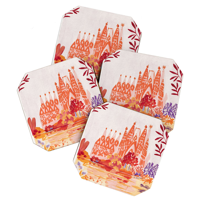 Botanical Sagrada Familia Coaster Gallery Image 1