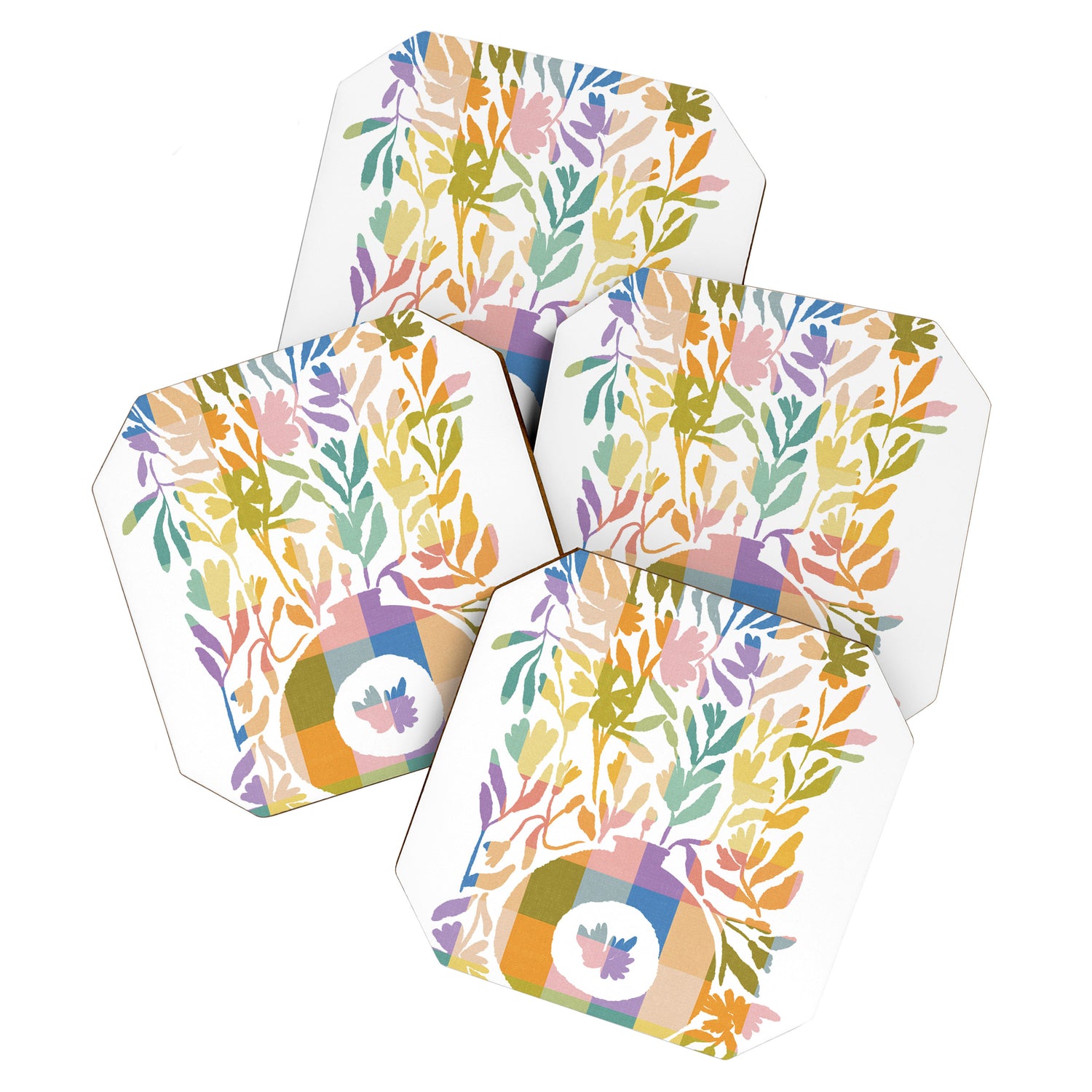 Colorful Butterflies in Flight Coaster Gallery Image 1