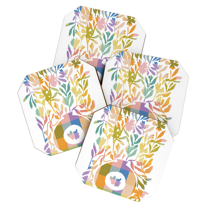 Colorful Butterflies in Flight Coaster Gallery Image 1