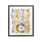 Colorful Butterflies in Flight Framed Canvas Print Gallery Image 6