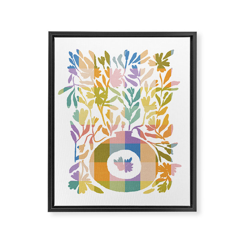 Colorful Butterflies in Flight Framed Canvas Print Gallery Image 6