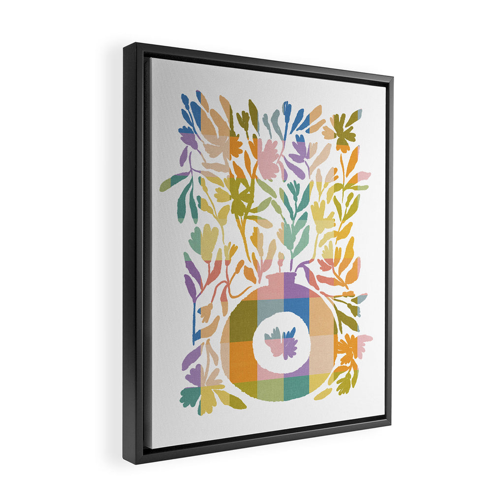 Colorful Butterflies in Flight Framed Canvas Print Gallery Image 2