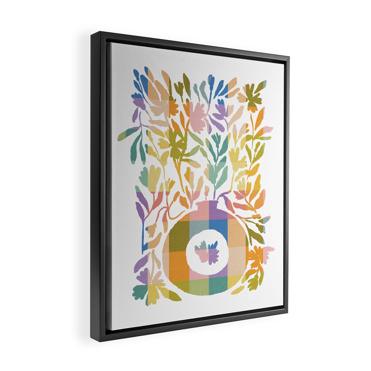 Colorful Butterflies in Flight Framed Canvas Print Gallery Image 2