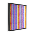 Colorful tye&die stripes Framed Canvas Print Gallery Image 2