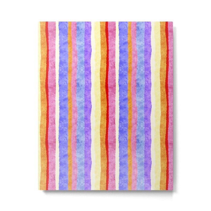 Colorful tye&die stripes Metal Print Gallery Image 1