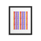 Colorful tye&die stripes Framed Art Print Gallery Image 6
