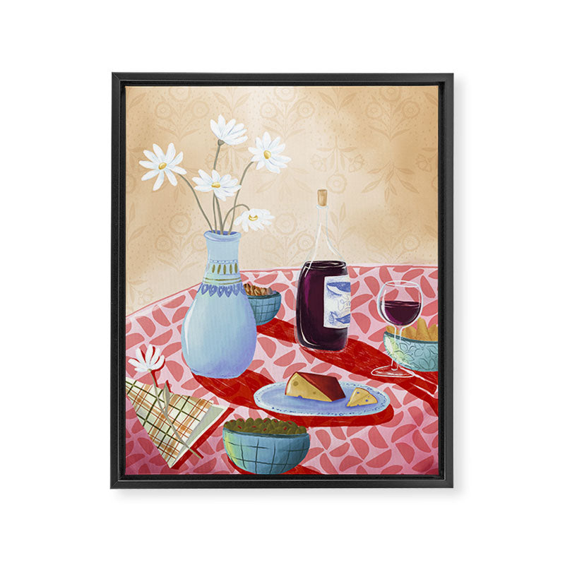 Dinner Still Life Framed Canvas Print Gallery Image 6