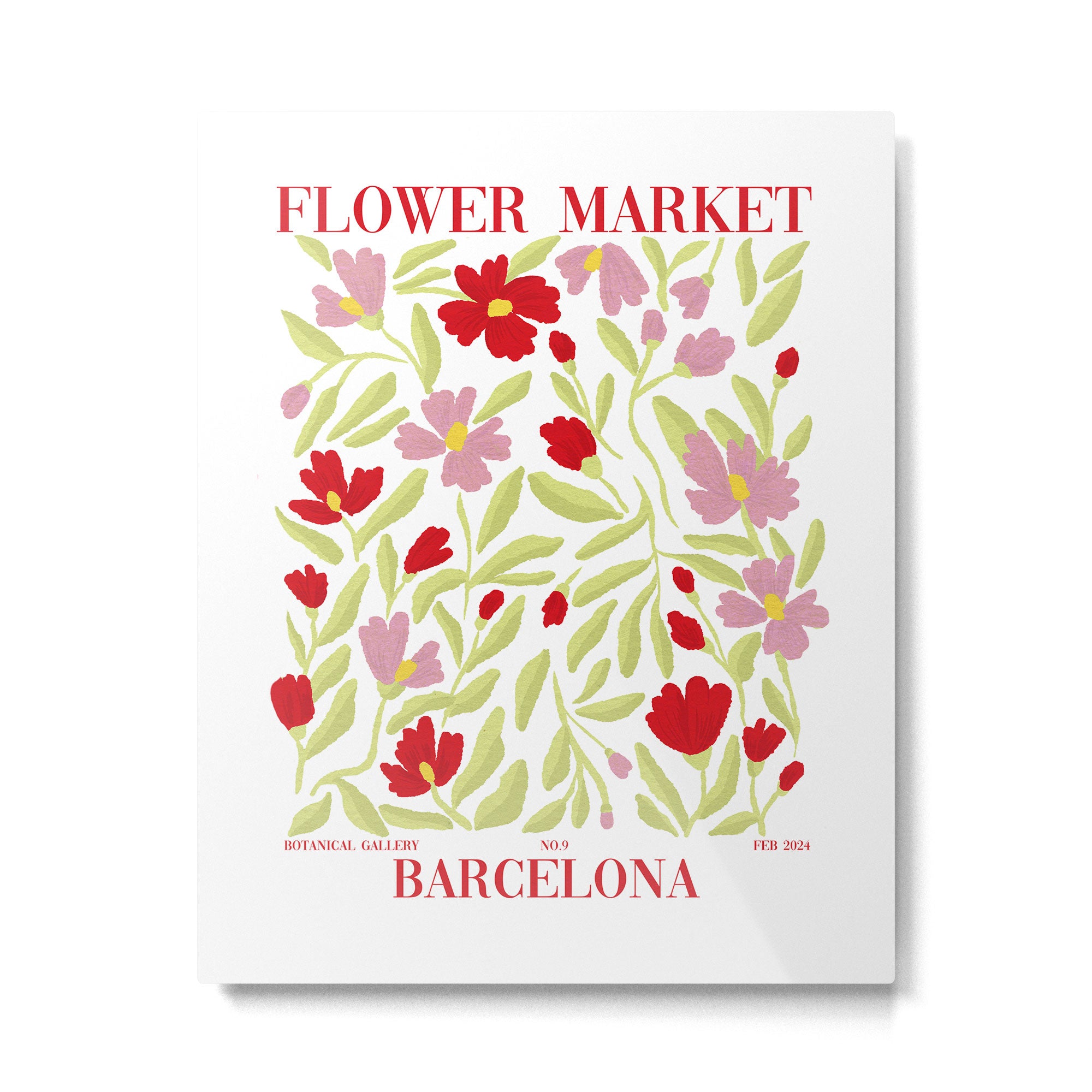 Floral Poster Metal Print Gallery Image 4