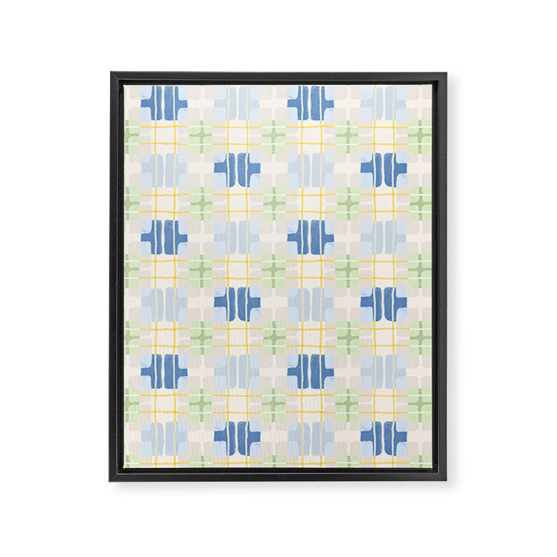 Geo handmade squares Framed Canvas Print Gallery Image 8