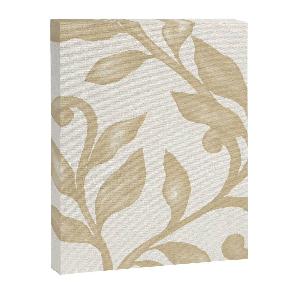 Gold elegant leaf  Canvas Print Gallery Image 6